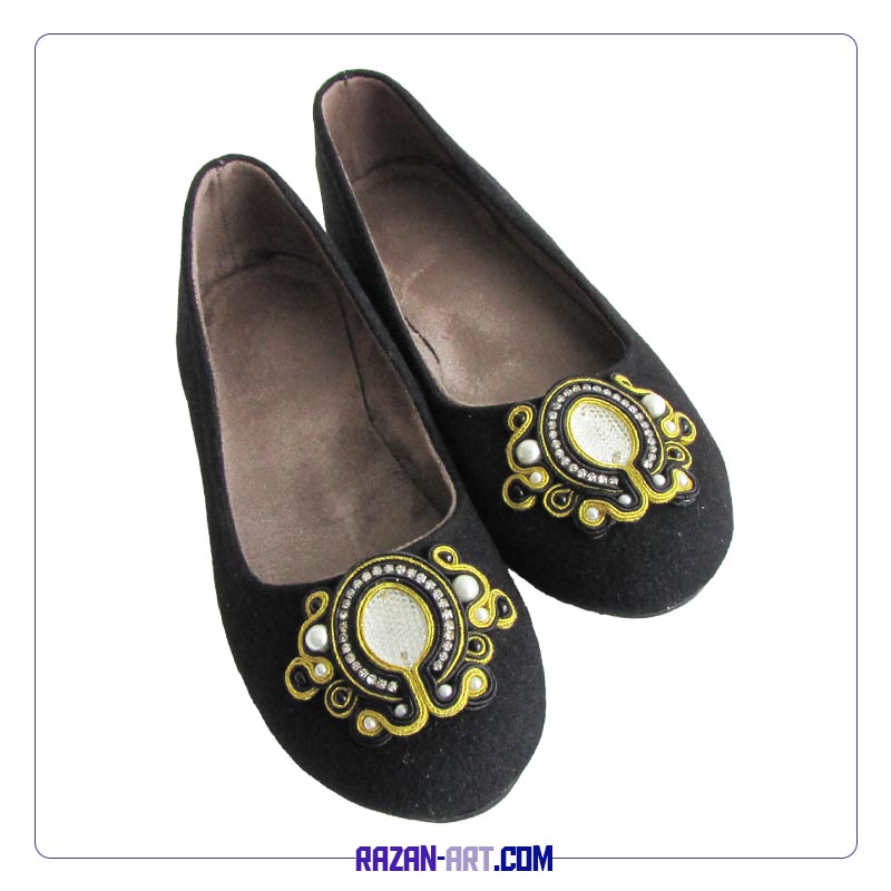 کفش مجلسی جواهردوزی مشکی کد SH30